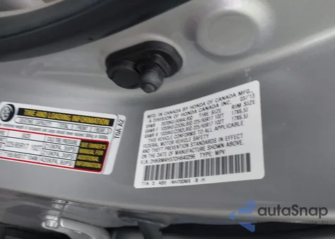 2013 Honda Cr-V Ex z USA, uszkodzony, nr VIN 2HKRM4H57DH640296